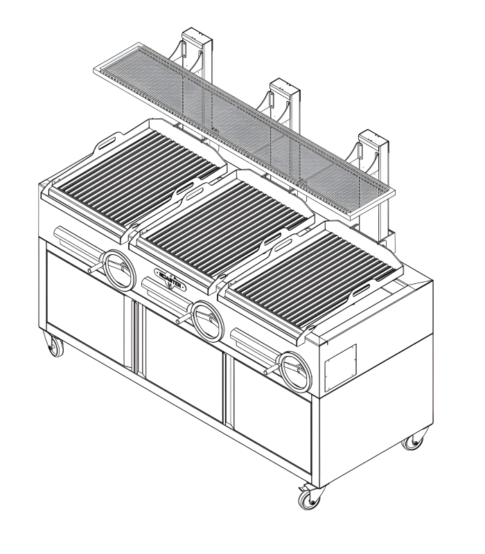 ROASTER CHARCOAL PARRILLA GP3GC