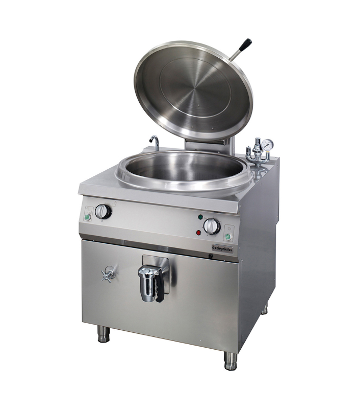 Electric Cylindrical Boiling Pan 100 lt Indirect Heat Electrical1