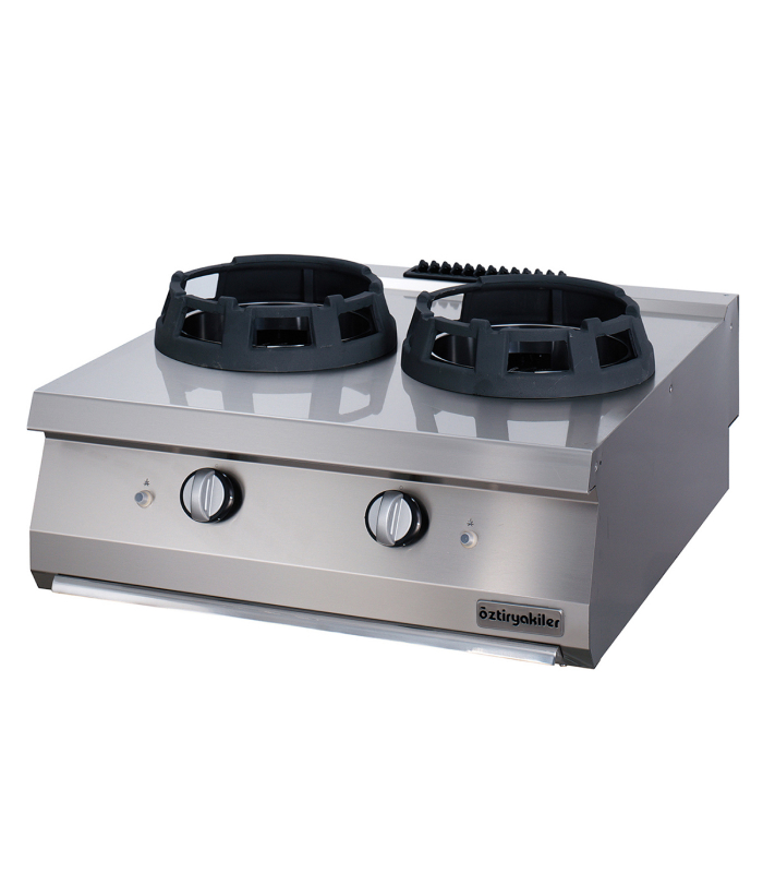 Gas Cooking Top, 2 Open Wok Burner Gas1